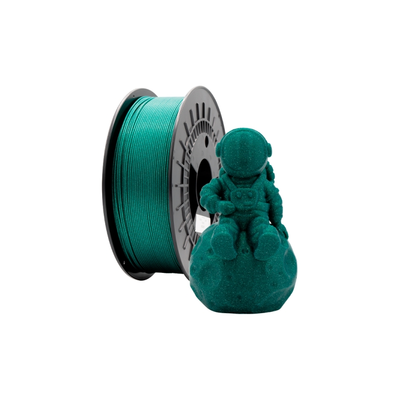 Filament 3D PLA GLITTER - Diamètre 1,75 mm - Bobine 1kg - Couleur Vert Filament 3D PLA GLITTER - Diamètre 1,75 mm - Bobine 1kg - Couleur Vert