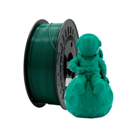 Filament 3D PETG 1,75 mm vert, bobine 1 kg durable et précis
