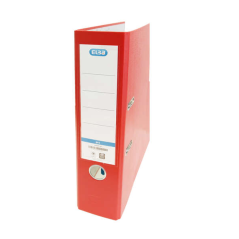 LOT de 10 Classeur à levier Elba Rado Top Folio - Dos 80 mm - Extérieur doublé plastique - Intérieur papier - Couleur rouge