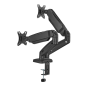 Aisens PRO Support de Table Contrepoids Rotatif et Inclinable pour Moniteur/TV 9kg (3 Pivots - 2 Bras) du 17 au 32 - Couleur
