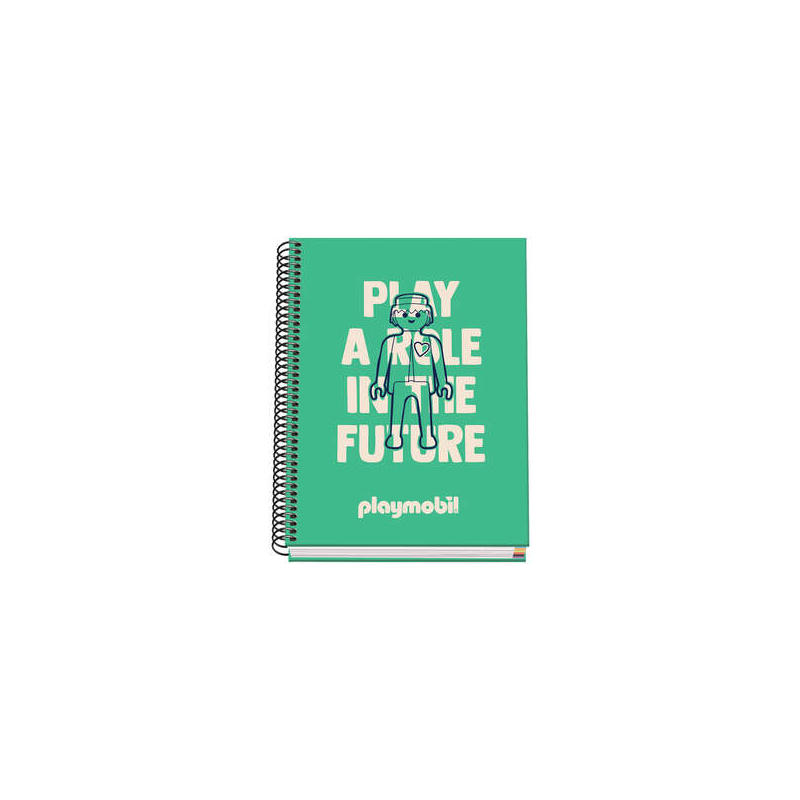 Dohe Carnet à Spirale Relié A5 - 162x210 mm - Couverture Carton Lignée - Spirale Métallisée Noire - 100 Feuilles Offset