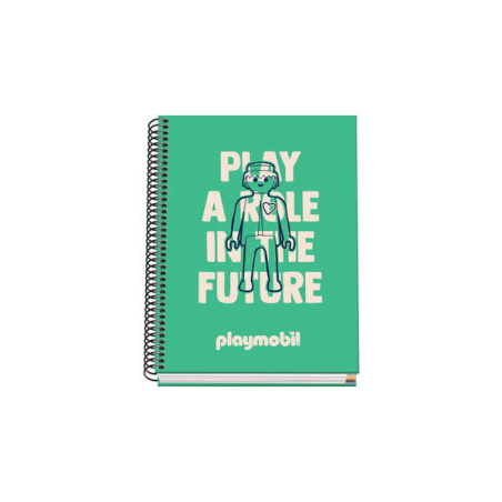 Dohe Carnet à Spirale Relié A5 - 162x210 mm - Couverture Carton Lignée - Spirale Métallisée Noire - 100 Feuilles Offset