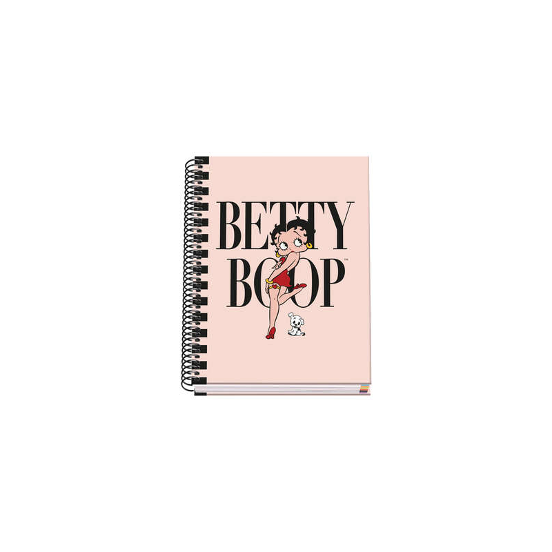 Dohe Carnet à Spirale Relié A5 - 162x210 mm - Couverture Carton Lignée - Spirale Métallisée Noire - 100 Feuilles Offset