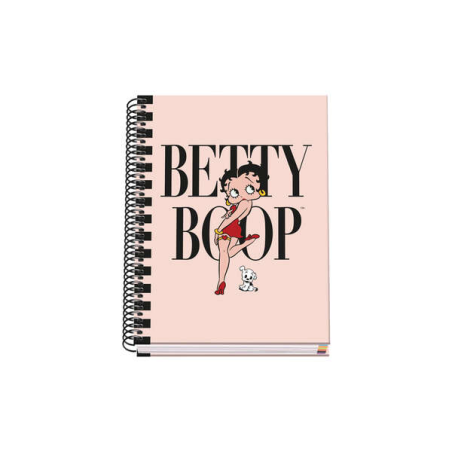 Dohe Carnet à Spirale Relié A5 - 162x210 mm - Couverture Carton Lignée - Spirale Métallisée Noire - 100 Feuilles Offset