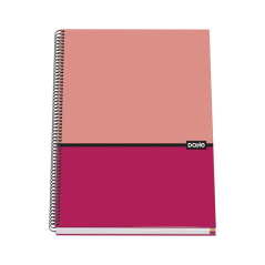 Dohe Carnet à Spirale Relié A4 - 228x300mm - Couverture Carton Lignée - Intérieur 100 Feuilles Offset 90g - Quadrillage 5mm