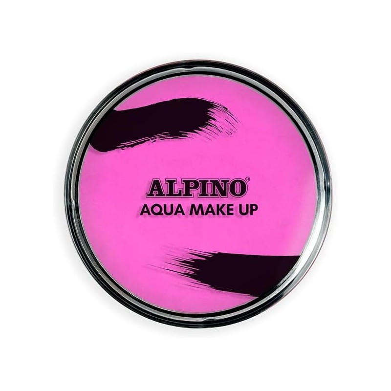 Alpino Aqua Make-up Poudre de maquillage pour le visage aquarelle - Se lave à l'eau et au savon - Couleur rose
