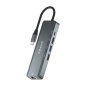 Aisens USB-C Dock 5 en 1 - USB-C vers 1xHDMI - 1xRJ45 - 2xUSB - 1xpd - 15cm - Couleur Gris