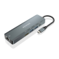 Aisens USB-C Dock 5 en 1 - USB-C vers 1xHDMI - 1xRJ45 - 2xUSB - 1xpd - 15cm - Couleur Gris