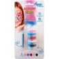 Alpino Fiesta Aqua Make-up Pack tour de maquillage aquarelle pour le visage avec 5 couleurs différentes + pinceau + éponge - Se