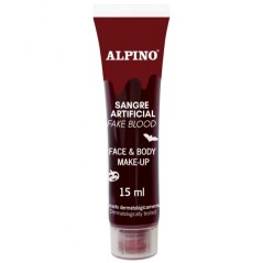 Alpino Flacon de Sang Artificiel 15 ml - Texture Viscose - Couleur Réaliste - Testé Dermatologiquement - Se Lave à l'Eau et au