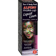 ✅ Alpino Make-up Liquid Liner Pack de 4 Flacons de Maquillage Liquide avec Applicateur - Se Lave à l'Eau - Test en stock