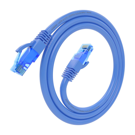Aisens Câble réseau Cordon de brassage RJ45 Cat.6 UTP AWG26 CCA - 0,75 m - Couleur bleue