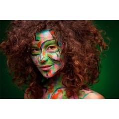 ✅ Alpino Make-up Liquid Liner Pack avec 4 flacons de maquillage liquide avec applicateur - Se lave à l'eau - Te en stock