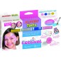 Alpino Fiesta Festival Pack de 4 Flacons de Maquillage Liquide de Différentes Couleurs + Pinceau + Guide d'Idées - Se Lave à