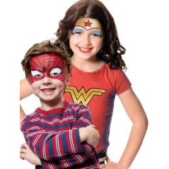 ✅ Pack de maquillage Alpino Fiesta Superheroes avec 6 bâtons de peinture pour le visage + pinceau + autocollant en stock