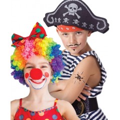 Pack de maquillage Alpino Fiesta Carnival avec 6 bâtons et pinceau