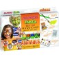 Alpino Fiesta Animals Pack de Maquillage avec 6 Bâtons de Peinture pour le Visage + Pinceau + Autocollants Tatouages + Stylo