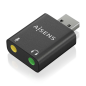 Convertisseur USB-A vers 2x Jack 3.5mm Aisens Noir