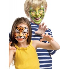 ✅ Alpino Fiesta Animals Pack de Maquillage avec 6 Bâtons de Peinture pour le Visage + Pinceau + Autocollants Ta en stock