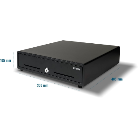 Tiroir-caisse Safescan SD-3540 - 8 compartiments pour pièces - 4 compartiments pour billets - jusqu'à 1 million d'ouvertures