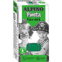 ✅ Alpino Fiesta Face Stick Pack avec 6 bâtons de peinture pour le visage - Système rétractable rotatif - Se l en stock