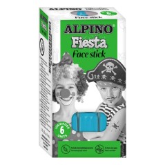 ✅ Alpino Fiesta Face Stick Pack avec 6 bâtons de peinture pour le visage - Système rétractable rotatif - Se l en stock