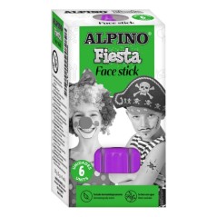 ✅ Alpino Fiesta Face Stick Pack avec 6 bâtons de peinture pour le visage - Système rétractable rotatif - Se l en stock