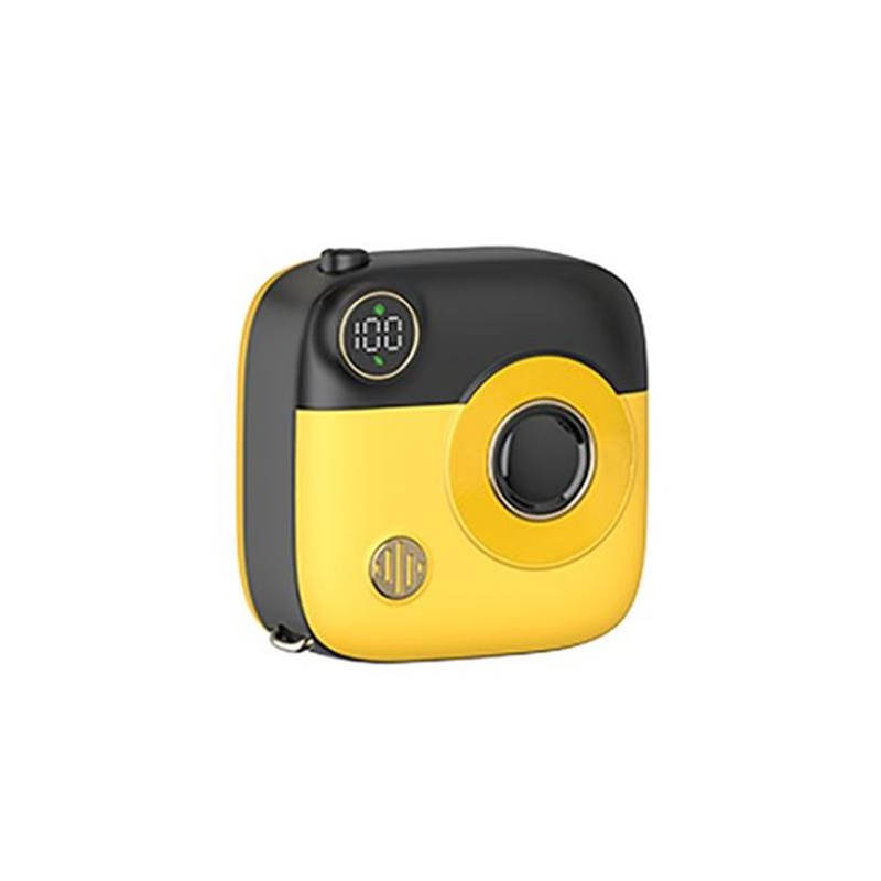 XO Powerbank 10000Mah - Connexion Magnétique - Chargement Rapide - Dimensions 68x68x28,2mm - Couleur Jaune