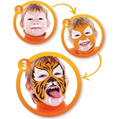 ✅ Alpino Fiesta Face Stick Pack avec 6 Bâtons de Peinture pour le Visage - Système Rétractable Rotatif - Se L en stock