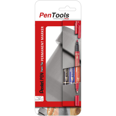 marqueur permanent double pointe rouge