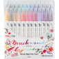 Pentel Brush Sign Pen lot de 24 marqueurs double pointe