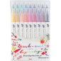 Pentel Brush Sign Pen lot de 18 marqueurs double pointe Pentel Brush Sign Pen lot de 18 marqueurs double pointe