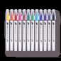 Pentel Brush Sign Pen lot de 12 marqueurs double pointe