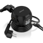 Multiprise de Bureau Multifonction Aisens avec 3 Prises + 2xUSB-C - 2xUSB-A - 1,4m - Couleur Noir