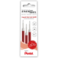 recharges gel rouge Pentel EnerGel