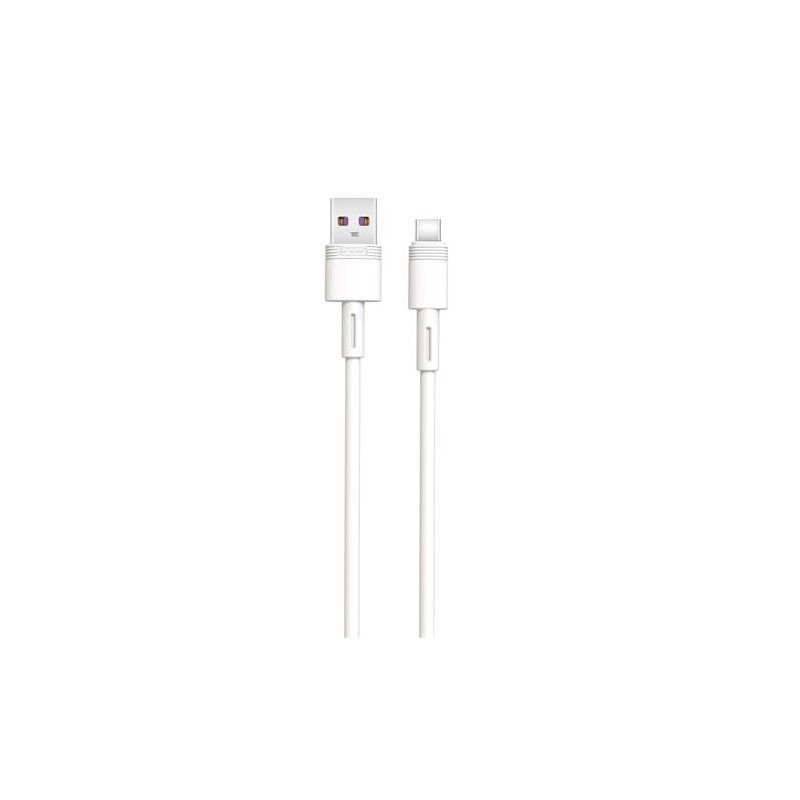 Câble de Charge Rapide USB XO NBQ166 - Type C - 5A - 1m - Blanc