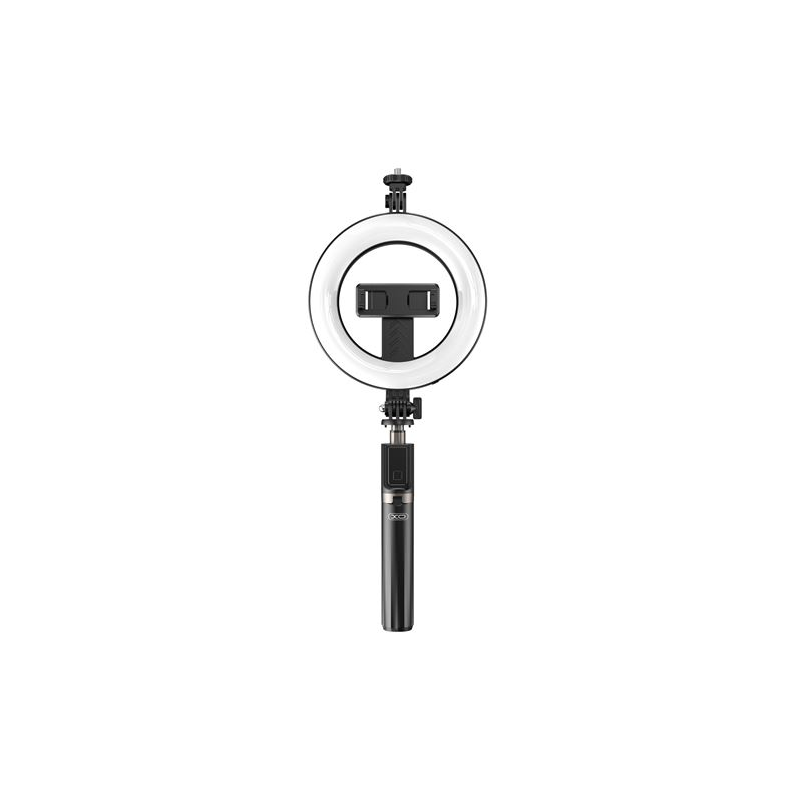 Trépied XO + Perche à Selfie Bluetooth + Lumière SS12 - Noir