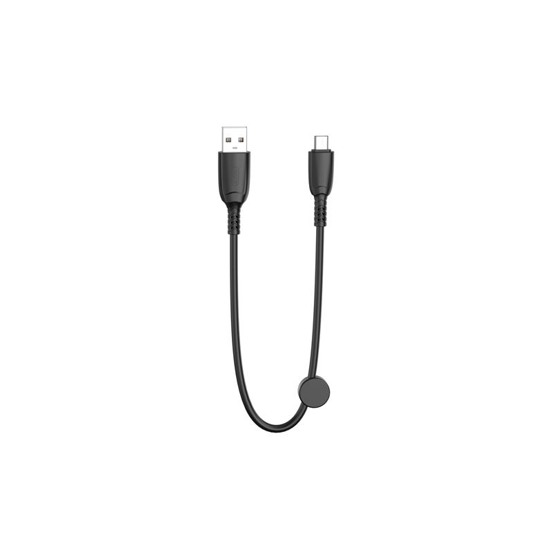 Câble de Charge Rapide USB XO NB247 - Micro USB - 6A - 25cm avec Clip - Couleur Noir