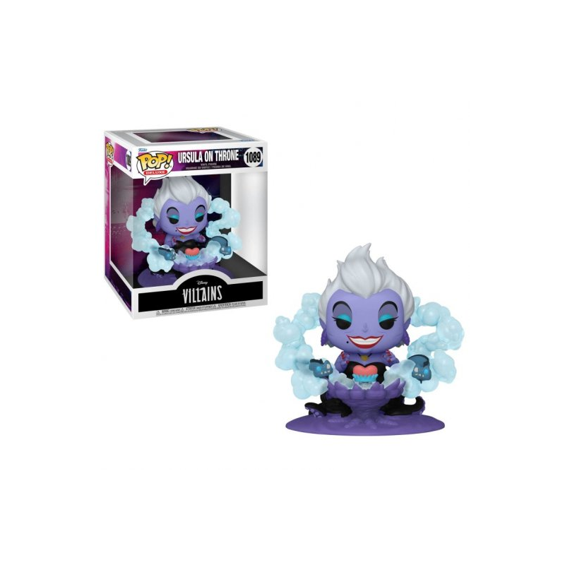 Funko Pop Deluxe Disney Villains Ursula sur le Trône - Figurine Vinyle - Hauteur 12,8 cm env.