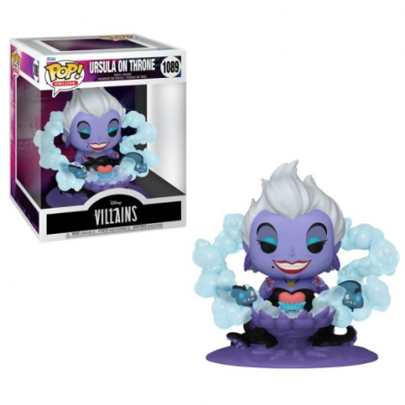 ✅ Funko Pop Deluxe Disney Villains Ursula sur le Trône - Figurine Vinyle - Hauteur 12,8 cm env. couleur Plusieu en stock