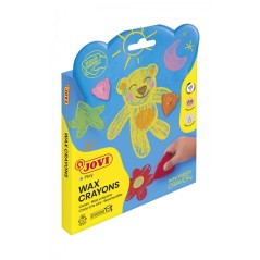 ✅ Jovi My First Crayon Trousse de 8 crayons en forme d'ours - Résistant - Ne tache pas - Design ergonomique - F en stock