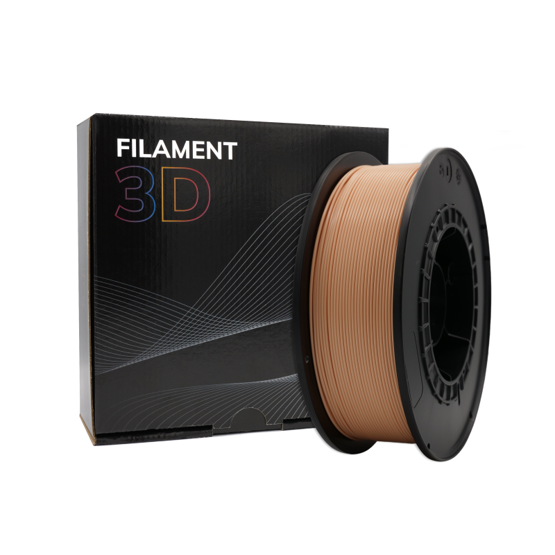 Filament PLA 3D - Diamètre 1.75mm - Bobine 1kg - Couleur Pêche Clair