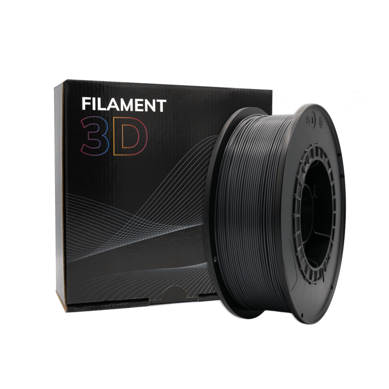 Filament PLA 3D - Diamètre 1.75mm - Bobine 1kg - Couleur Graphite