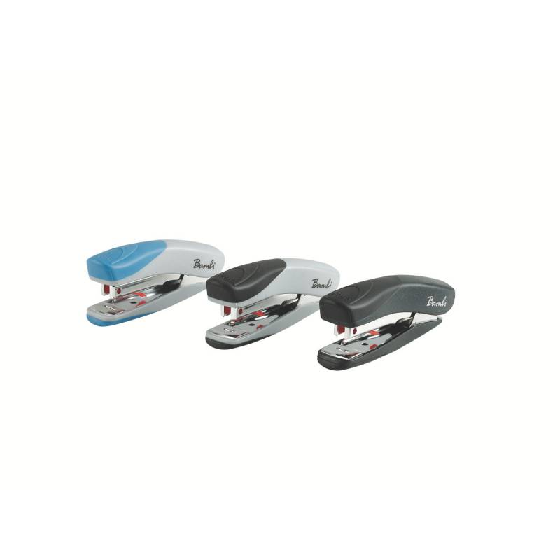 Rexel Bambi Mini Agrafeuse Métal Capacité 12 Feuilles - Finition Soft Touch pour un plus grand confort d'utilisation