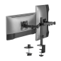 Aisens ECO Support de Table Pivotant et Inclinable pour Moniteur/TV 9kg (3 Pivots - 2 Bras) de 17-32 - Couleur Noir