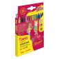 Jovi Crayons Student Mallette de 12 crayons en plastique - Résistants - Ne tachent pas - Agréables à gratter - Finition