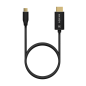 Aisens Câble Convertisseur Aluminium USB-C vers HDMI 2.1 8K@60Hz - USB-C/M-HDMI/M - 1.0m - Couleur Noir