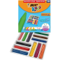 Bic Kids Plastidecor Triangle Boîte de 144 Crayons Cire - Facile à Tailler - Ne Tache pas