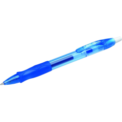 stylo gel bleu Bic retractable