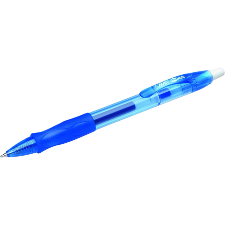 stylo gel bleu Bic retractable